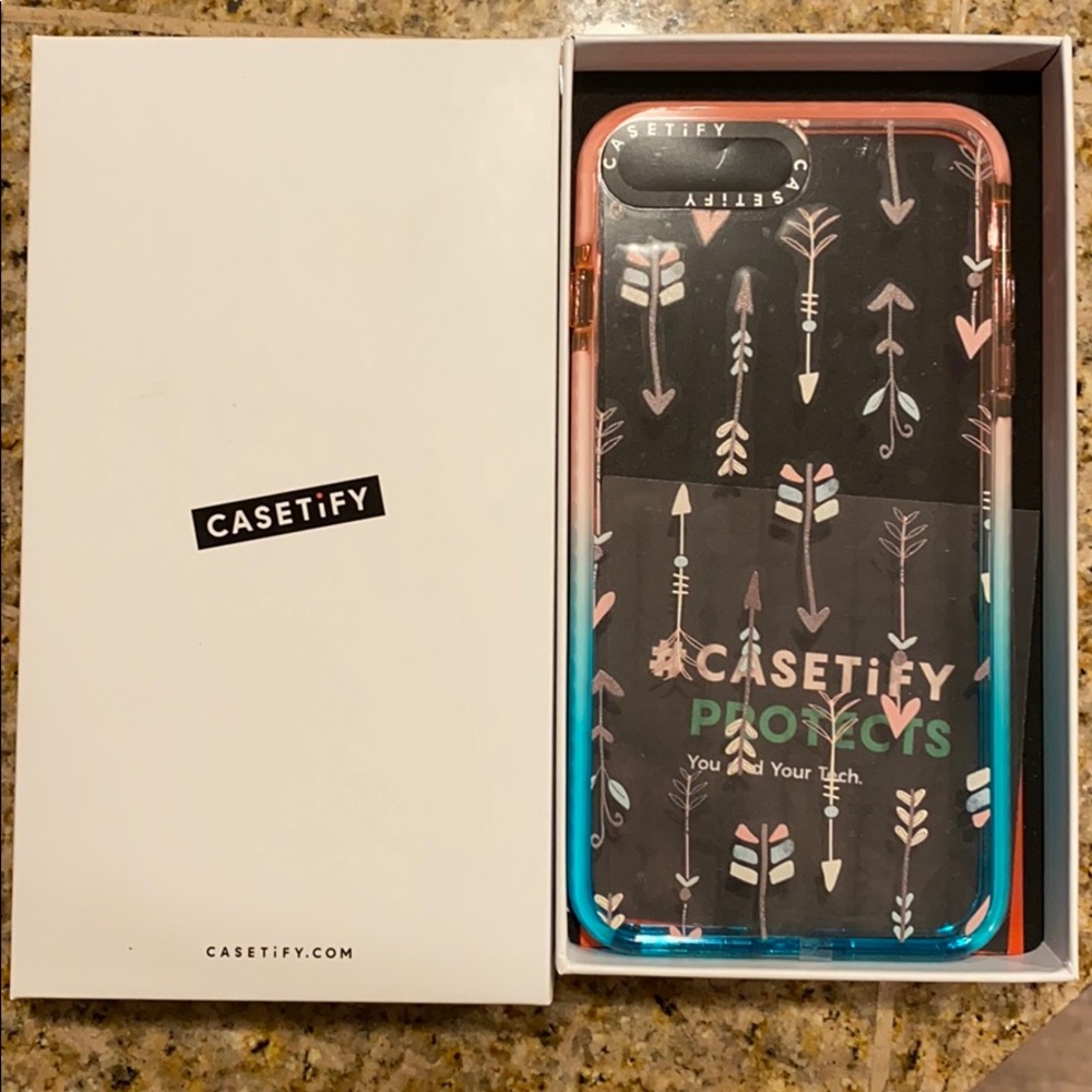 Casetify IPhone 7 Plus Clear Arrow phone case